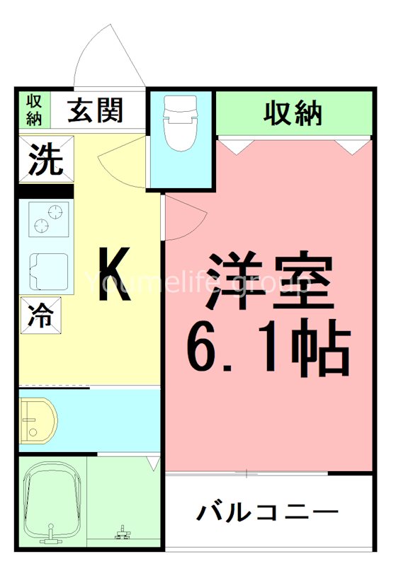 アザーレ・パッシオ本厚木B 101号室 間取り