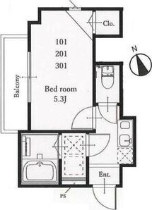 FIORE戸塚 壱番館 201号室 間取り