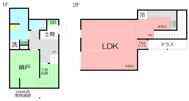 MonChien Villa C号室 間取り