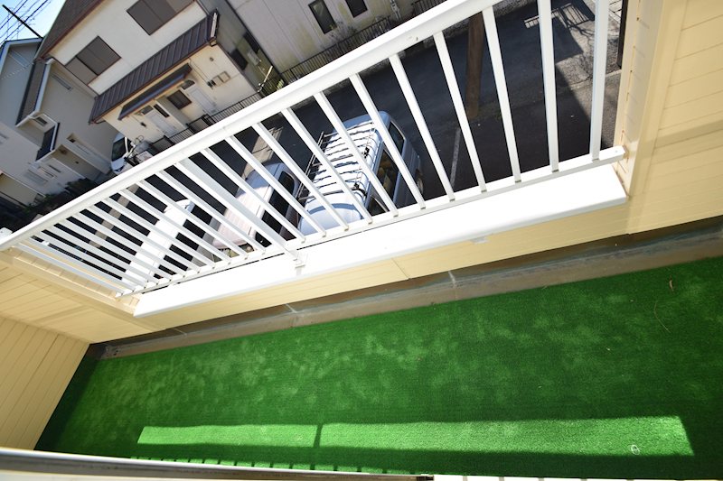 メゾン片山（B棟）202号室 ベランダ