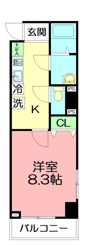 アンプルールベトン相武台 503号室 間取り