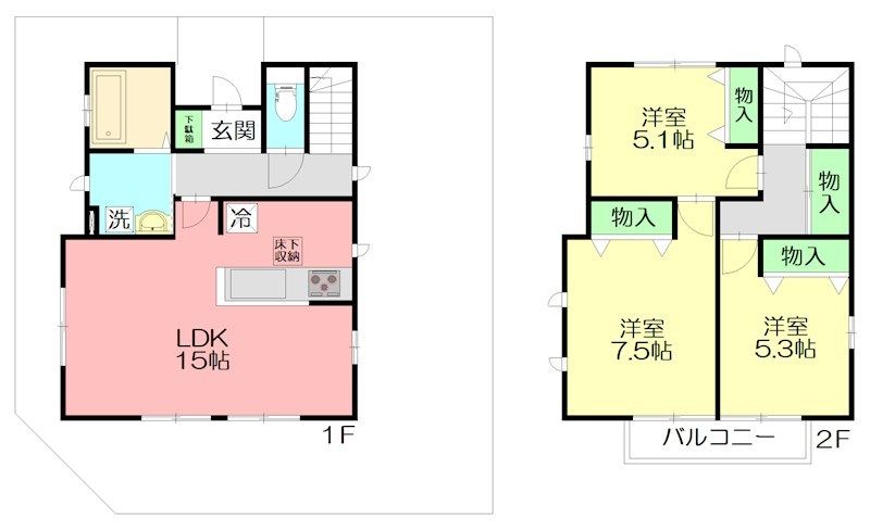 柳島貸家 間取り