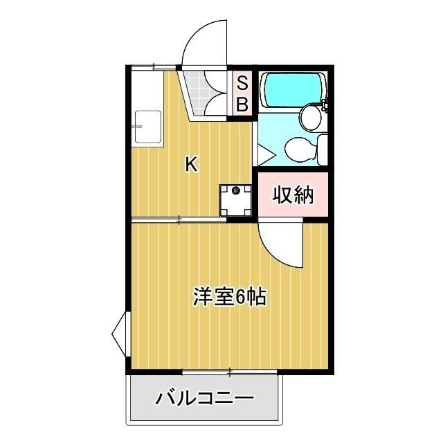 クーリー実方 203号室 間取り