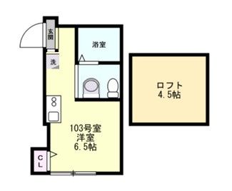 ベイルーム鎌倉山崎 103号室 間取り