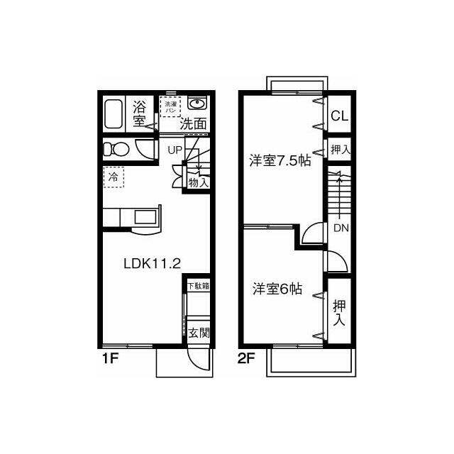 Prendre i 105号室 間取り