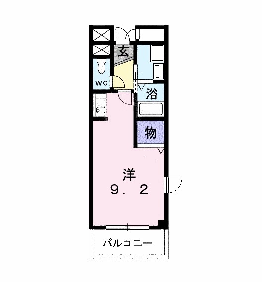 レジデンスＳ．Ｕ 301号室 間取り