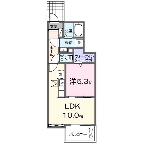 セレーノ下福田 102号室 間取り