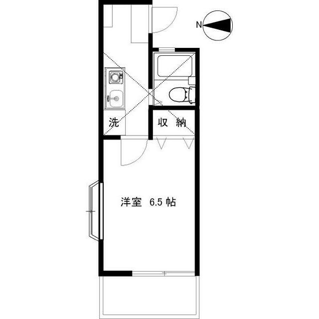 六会グリーンハイツ 201号室 間取り