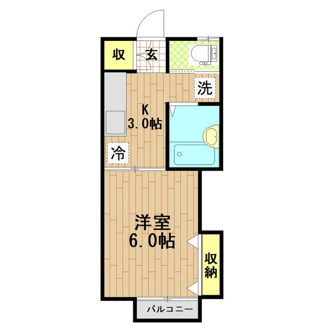メゾン・アスリート 202号室 間取り