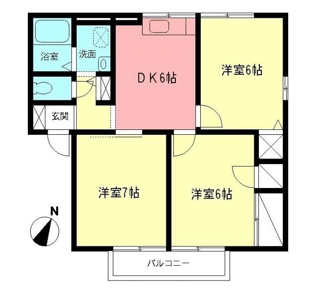 メゾン麗山Ｂ 202号室 間取り