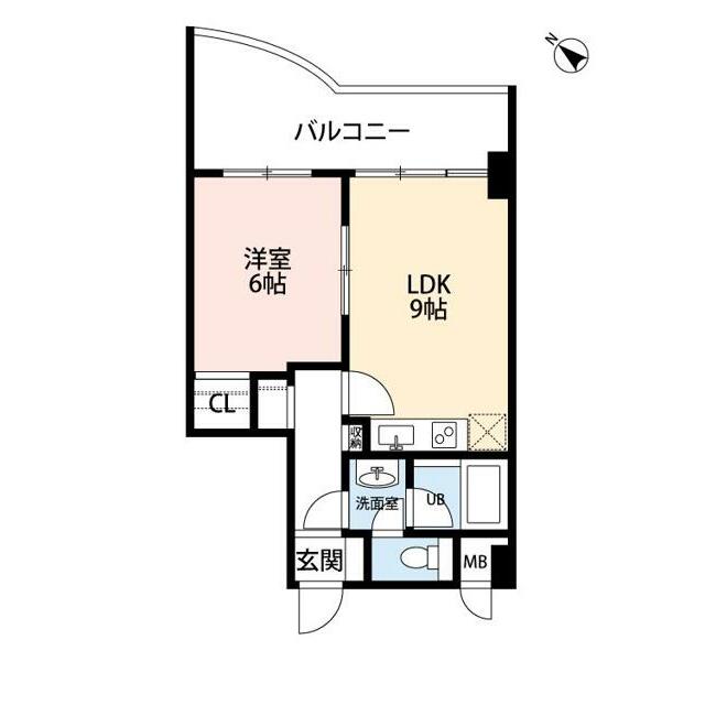 レガート横浜 402号室 間取り