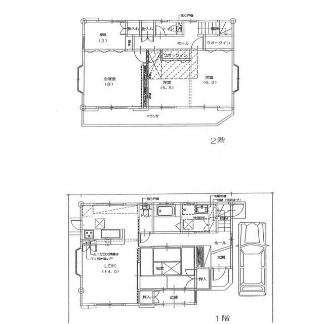 中原３丁目戸建貸家 間取り