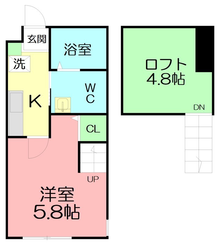 ELVITA SHONAN 203号室 間取り