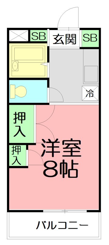サウスバレイハイツ 205号室 間取り