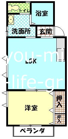 エリーナ南原 203号室 間取り