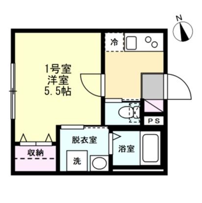 ベイルーム本厚木Norte 101号室 間取り