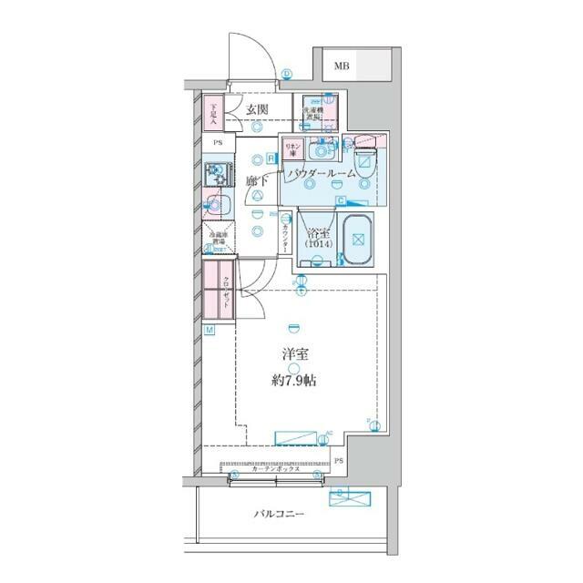 ジェノヴィア平塚Ⅲ 101号室 間取り