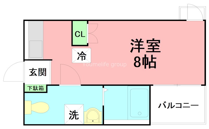 ベイルーム長後 302号室 間取り