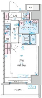 GENOVIA平塚Ⅲ 101号室 間取り