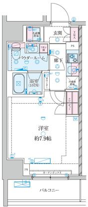 GENOVIA平塚Ⅲ 102号室 間取り