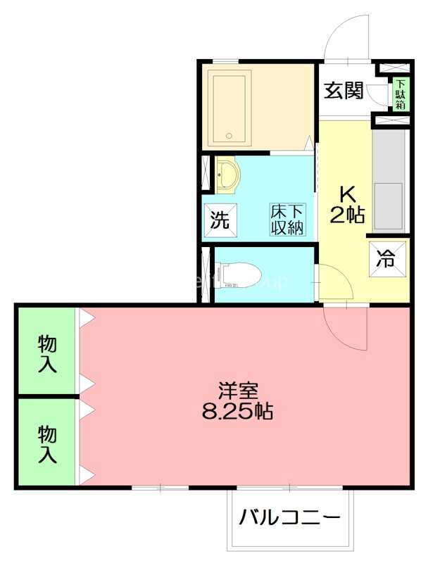 グランドソレイユ 106号室 間取り