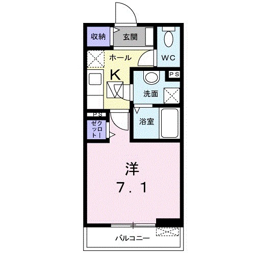 フリージア本郷台 106号室 間取り