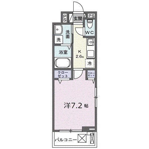 ベルクワルツ大船 301号室 間取り