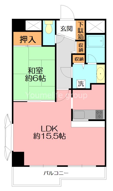ライオンズマンション湯河原第３ 1001号室 間取り