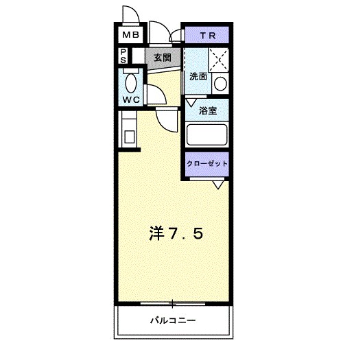 ラピュタ 601号室 間取り