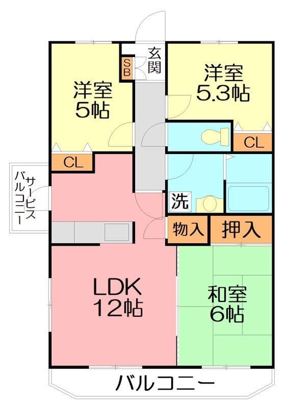 アークヒルズ 303号室 間取り