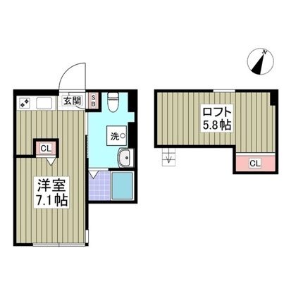 STAR　CLOUD洋光台 201号室 間取り