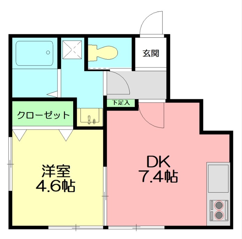 ＨＢ浜町Ⅱ 201号室 間取り