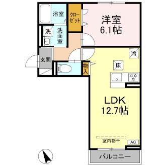 プランドール・さくら 201号室 間取り