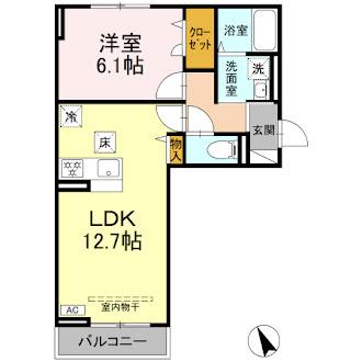 プランドール・さくら 203号室 間取り