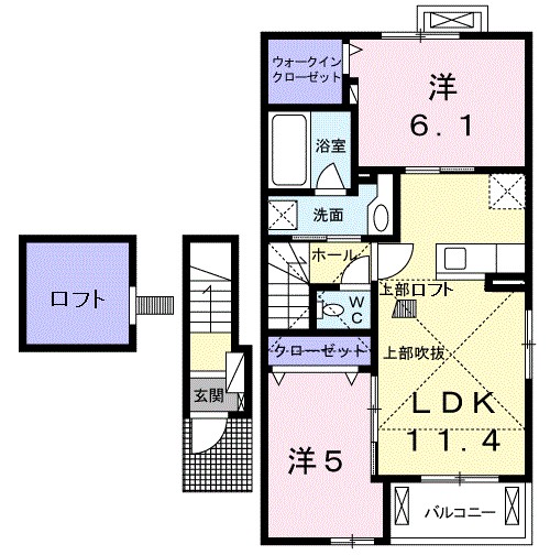 富士見レジデンス３ 203号室 間取り