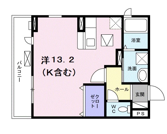 ダイナ モア 104号室 間取り