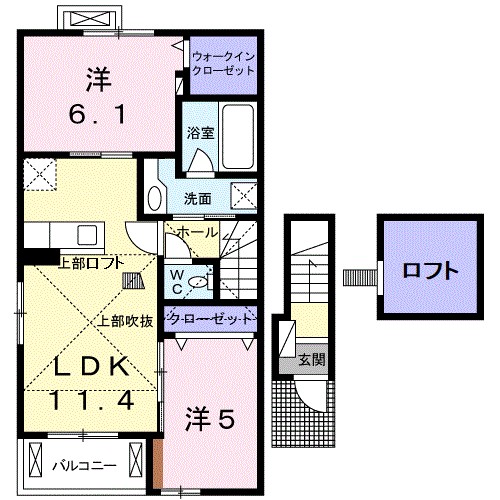 ブリーゼＴ２ 201号室 間取り