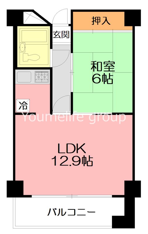 ジュネス小田原 202号室 間取り