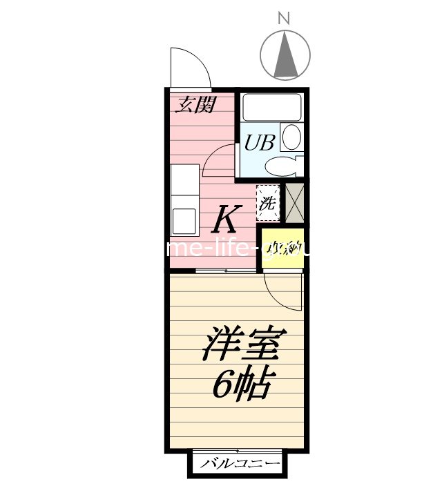 シティハイムエクセル１ 102号室 間取り