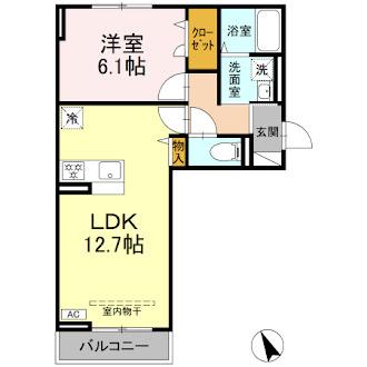 プランドール・さくら 303号室 間取り
