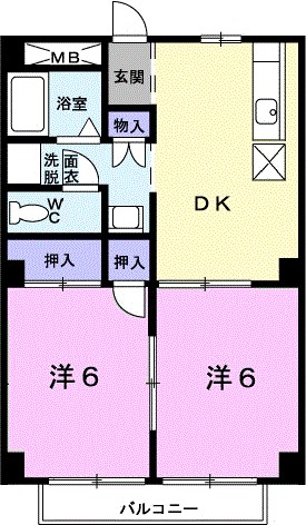 パルネット千葉 202号室 間取り