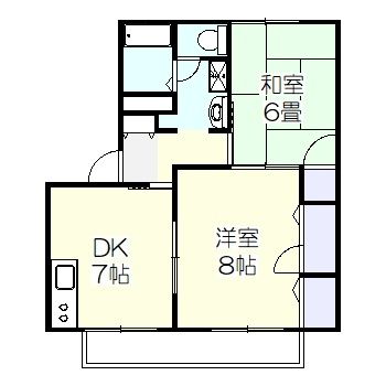 HITOMIハイツC 103号室 間取り