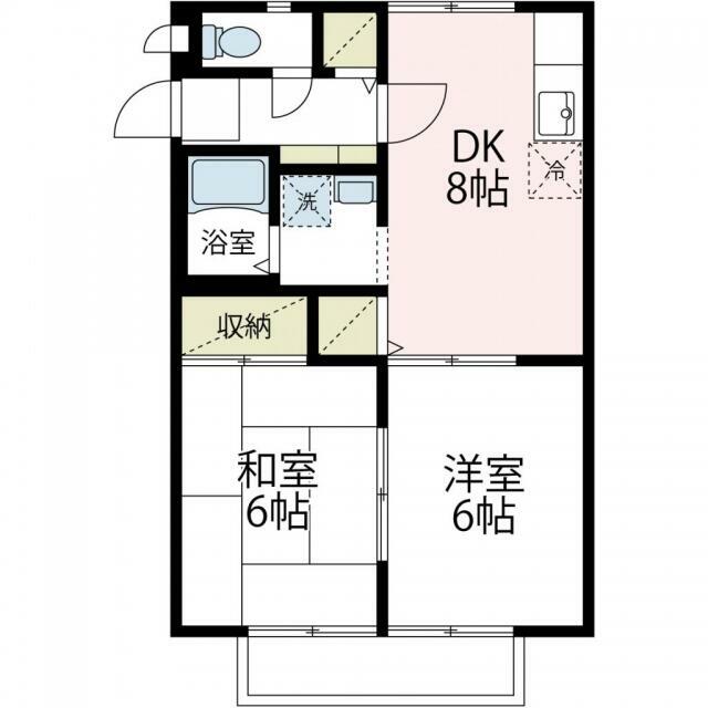 サンライフ鎌倉 201号室 間取り