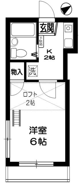 Ａｐａ花の木 104号室 間取り