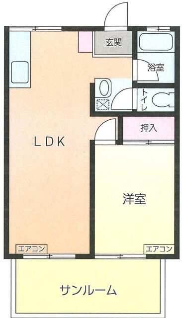 サンレイクヒル 103号室 間取り