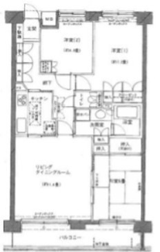 ヴィルヌーブ横浜・港南台 218号室 間取り