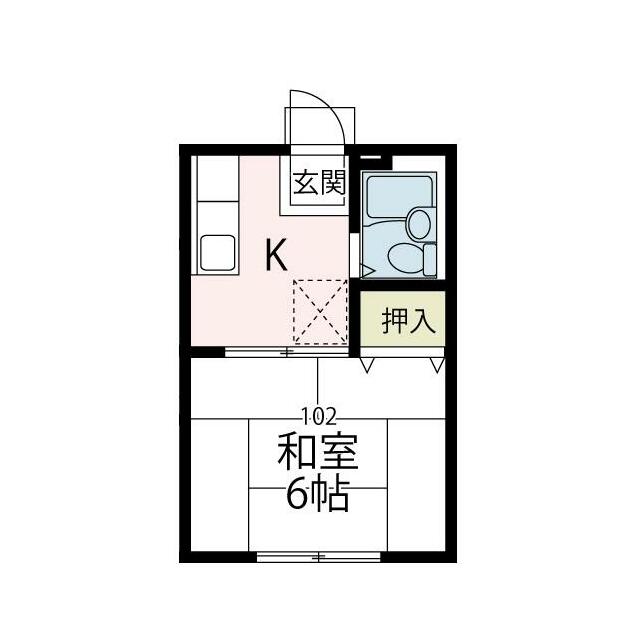 チェリーハイツ 202号室 間取り