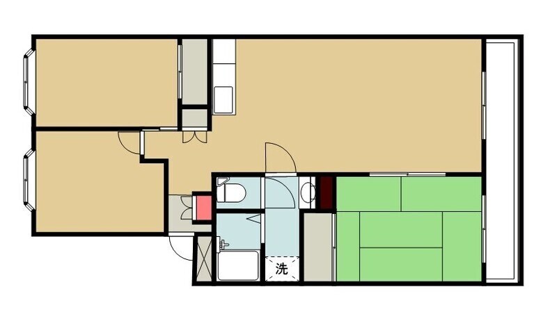 ハイツ崇善 202号室 間取り