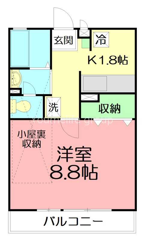 リビエール・ビラ 205号室 間取り
