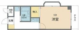 グレース・平塚 101号室 間取り